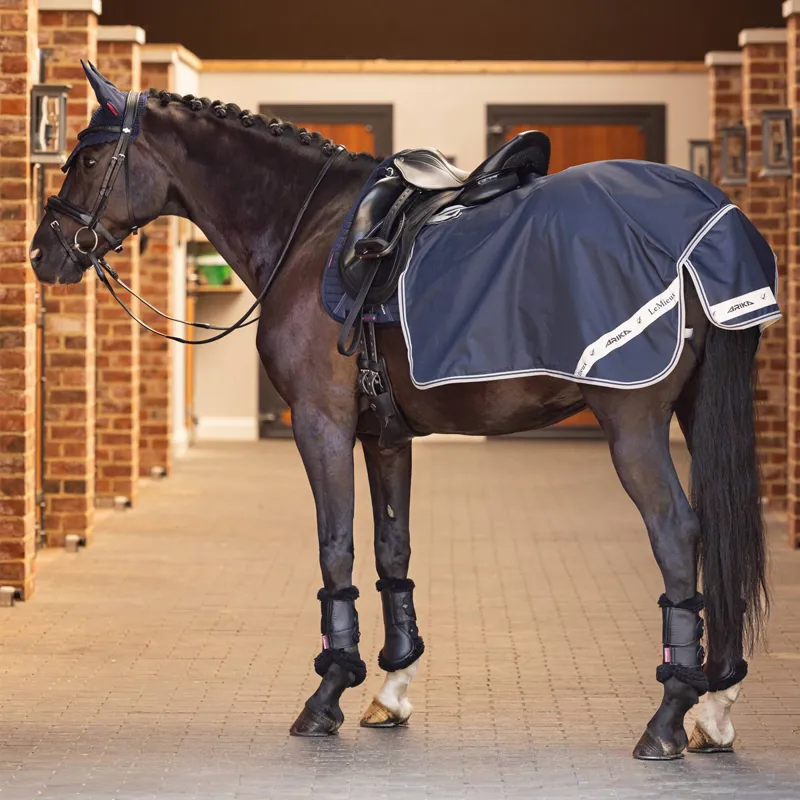 LeMieux Arika Waterproof Quarter Sheet - Navy-1